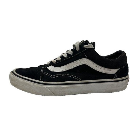 Vans Old Skool Classic Unisex Sneaker Shoes Size Mens 5.5 Womens 7 Black‎ White - Picture 1 of 8